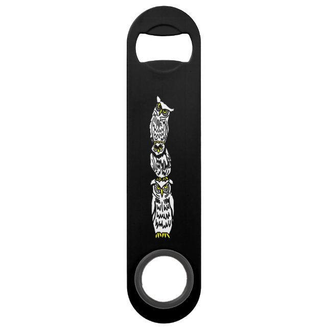 Hiboux reposant sur l'un l'autre la clé de barre (Devant)