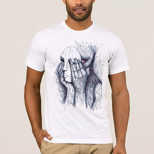 Hidden Emotions - Surreal Art T-shirt Design (Devant)