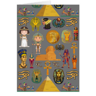 Hiéroglyphe égyptien antique - Motif Pharaon 