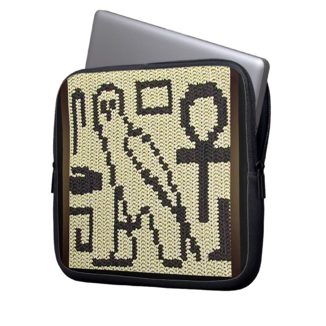 Hiéroglyphes Crochet Artistique Imprimer Sac élect (devant gauche)