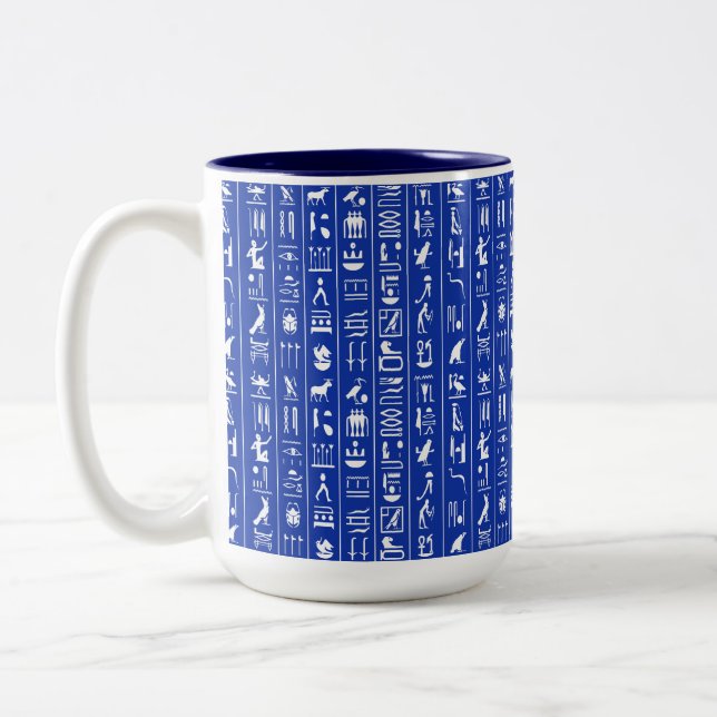 Hiéroglyphes égyptien Café Mug (Gauche)