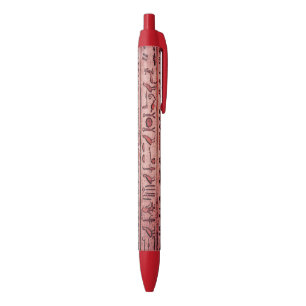 Hiéroglyphes égyptiens antiques Stylo rouge