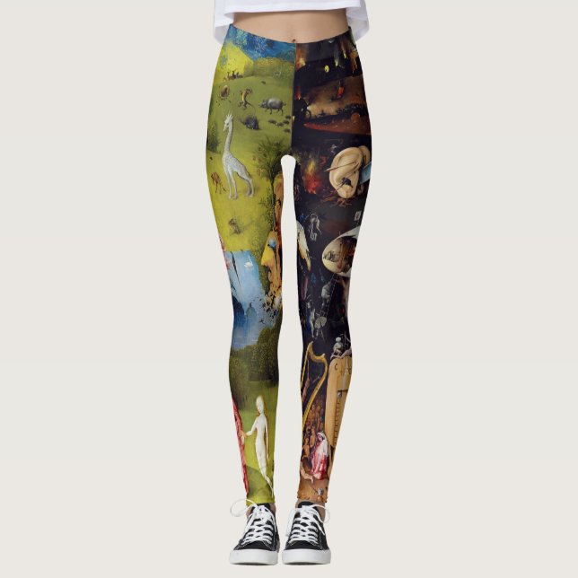 Hieronymous Bosch Heaven et Hell Leggings (Devant)