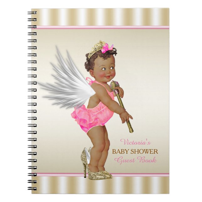 High Heel Angel Ethnic Girl Baby shower livre d'in (Devant)