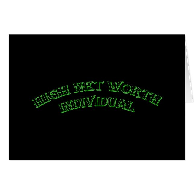 High New Worth Individual (Devant horizontal)