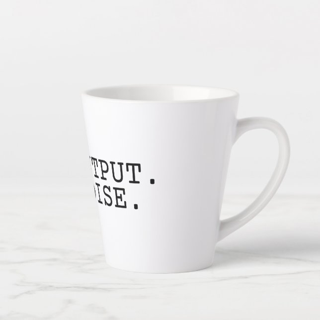 High Output Low Noise Tall Latte Mug (Droite)