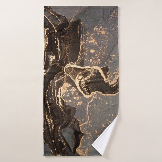 High resolution. Luxury abstract fluid art paintin (Serviette de bain)