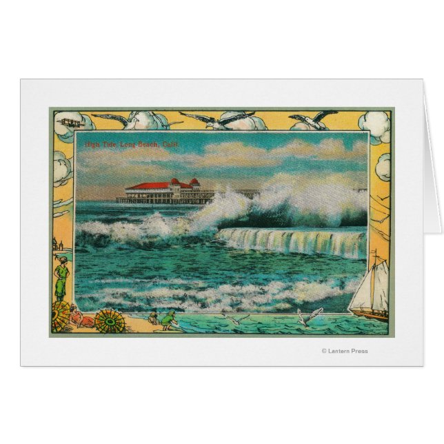 High Tide à Long Beach, Californie (Devant horizontal)