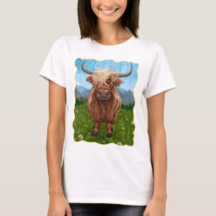 Highland Cow Coming and Go T-Shirt