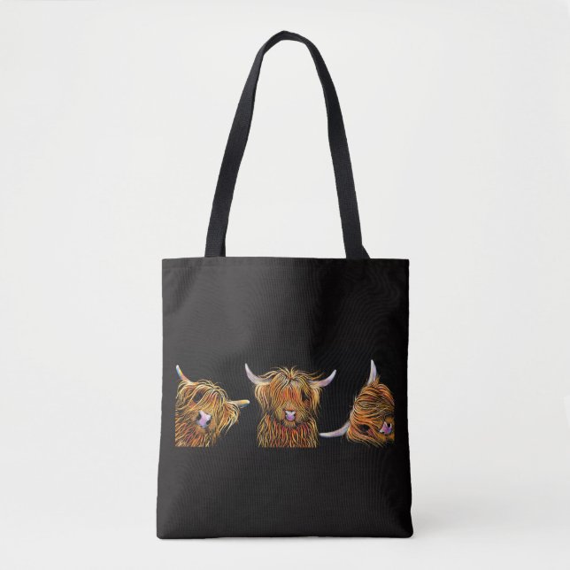 HiGHLaND CoW PRiNT "Le Sac fourre-tout SCoTTiS" (Devant)