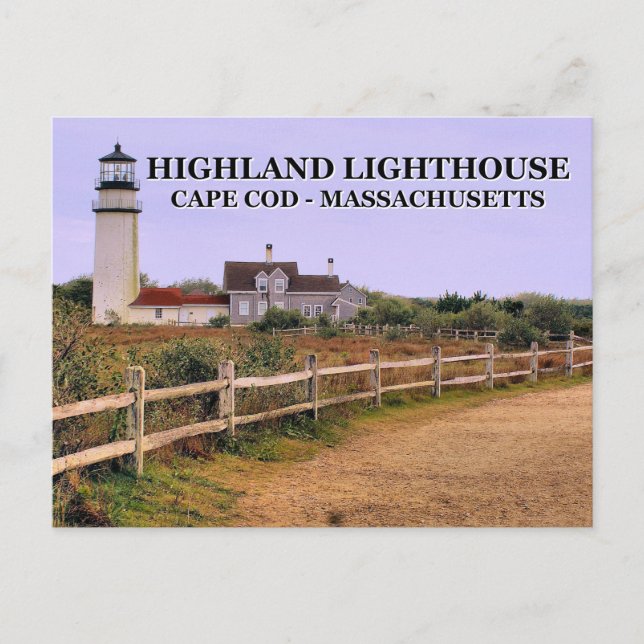 Highland Lighthouse, Massachusetts Carte postale (Devant)