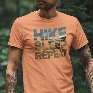 Hike Sleep Répéter le T-shirt randonnée