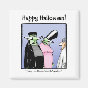 Hilarious Frankenstein Monster Magnet Humour