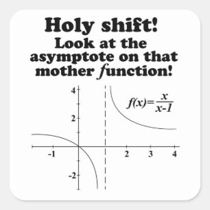 Hilarious 'Holy Shift' ! Sticker de math Joke