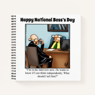 Hilarious National Boss Day Spiral Carnet