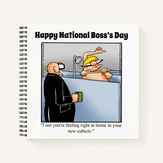 Hilarious National Boss Day Spiral Carnet (Devant)