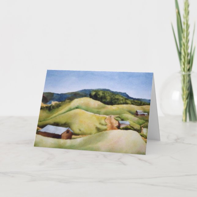 "Hill Country Farm" Country Roads Carte de voeux (Devant)