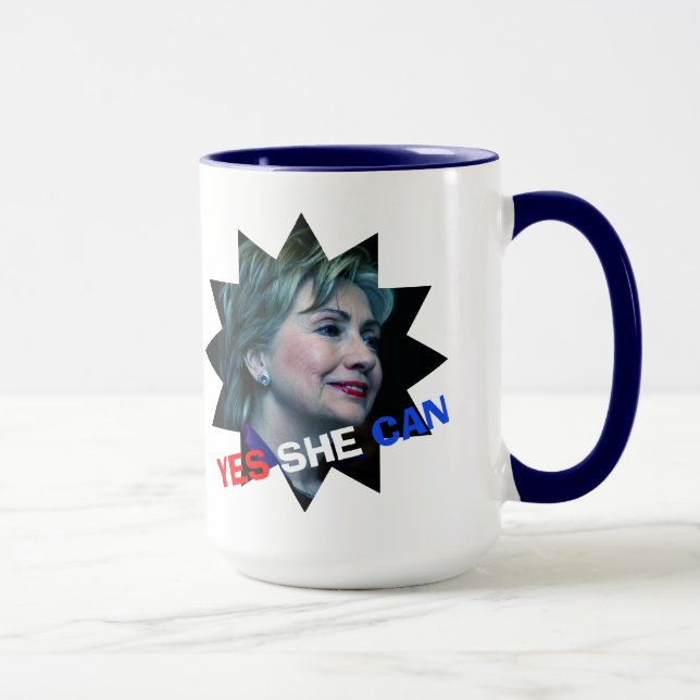 Hillary Clinton 2016 - Oui, elle peut - Mug (Droite)