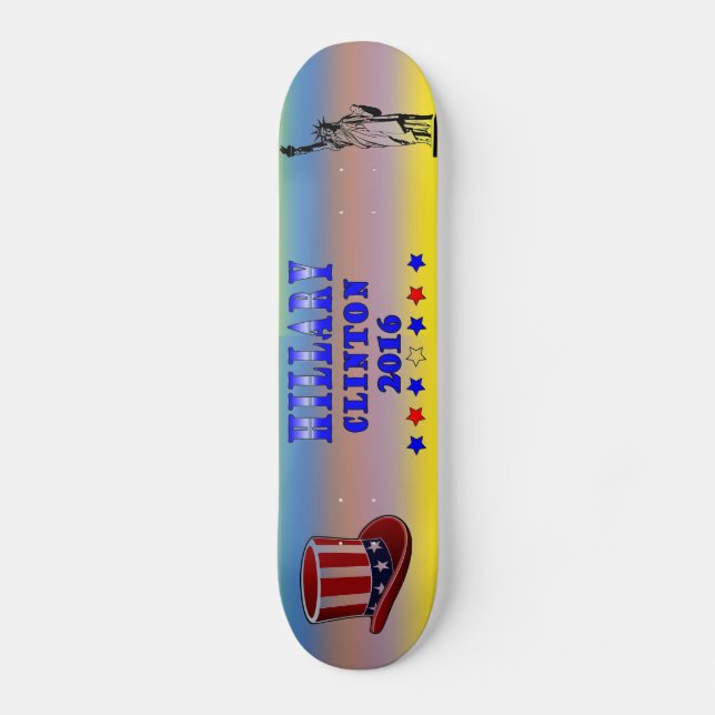 Hillary Clinton 2016 Skateboard (Recto)