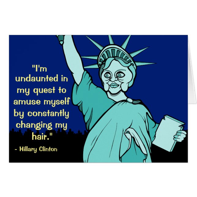 Hillary Clinton comme statue de la liberté (Devant horizontal)