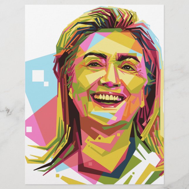 Hillary Clinton pastel (Devant)