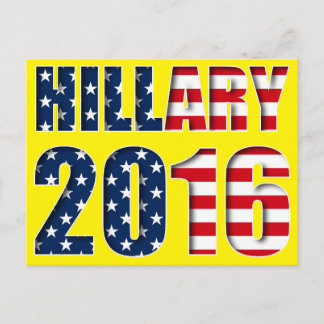 Hillary Clinton pour la présidence Carte postale 2