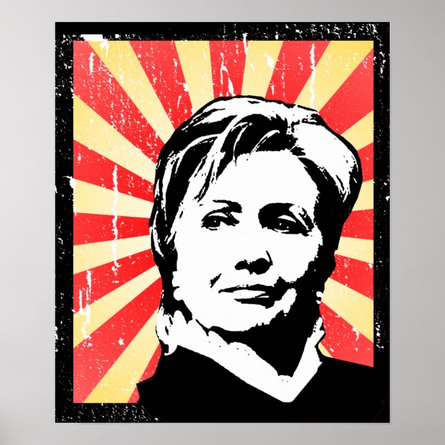 HILLARY CLINTON PROPAGANDA POSTER (Devant)