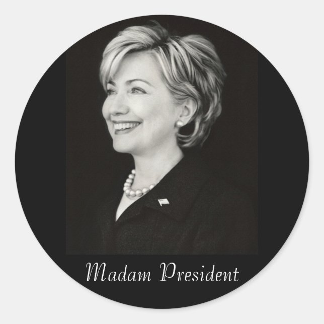 Hillary Madame le Président Sticker (Devant)
