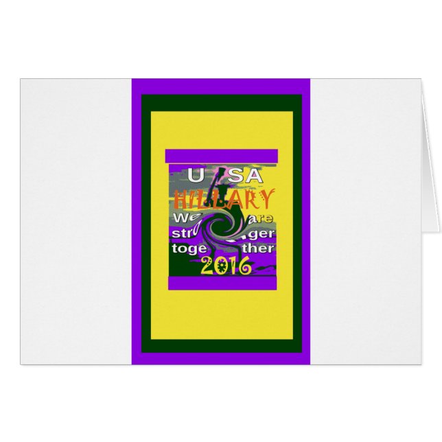 Hillary Pour le président américain Nous sommes pl (Devant horizontal)