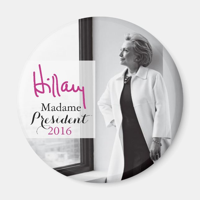 Hillary Rodham Clinton Madame le Président Magnet (Devant)