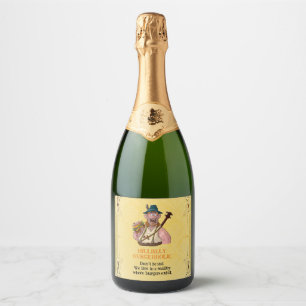 HillBilly Grill Sparkling Vin Étiquette! Étiquette