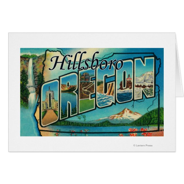 Hillsboro, Oregon - Scènes de grandes lettres (Devant horizontal)