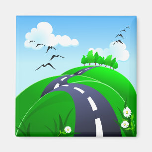 Hilly road, aimant