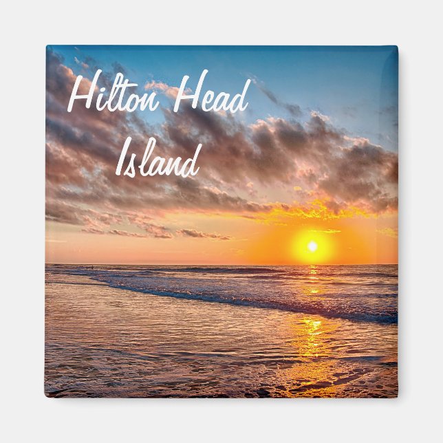 Hilton Head Island Beach Sunrise Magnet (Devant)