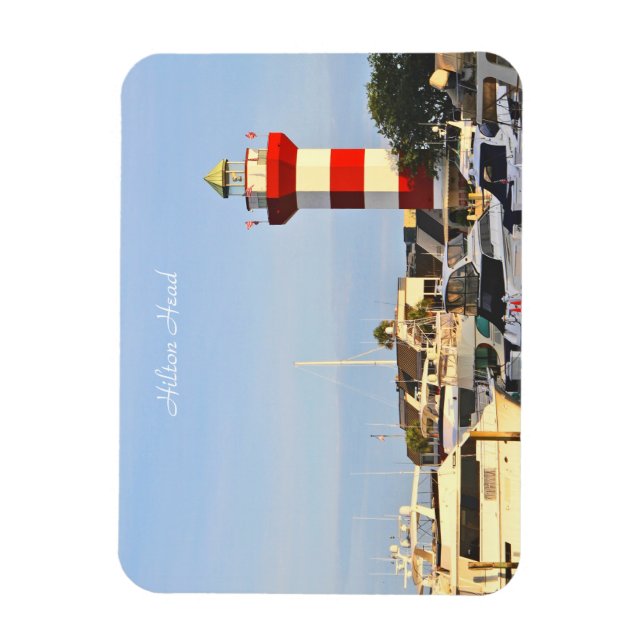 Hilton Head Lighthouse, photo, sur Magnet (Vertical)