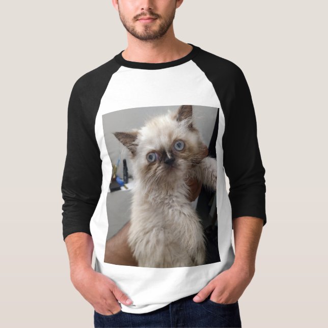 Himalyan imprimé chat Tshirt JN (Devant)