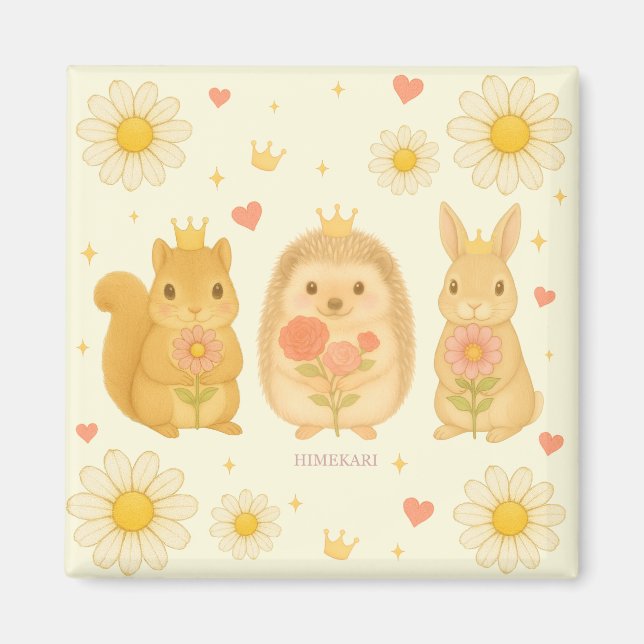 HIMEKARI Stars Magnet – Cream (Devant)