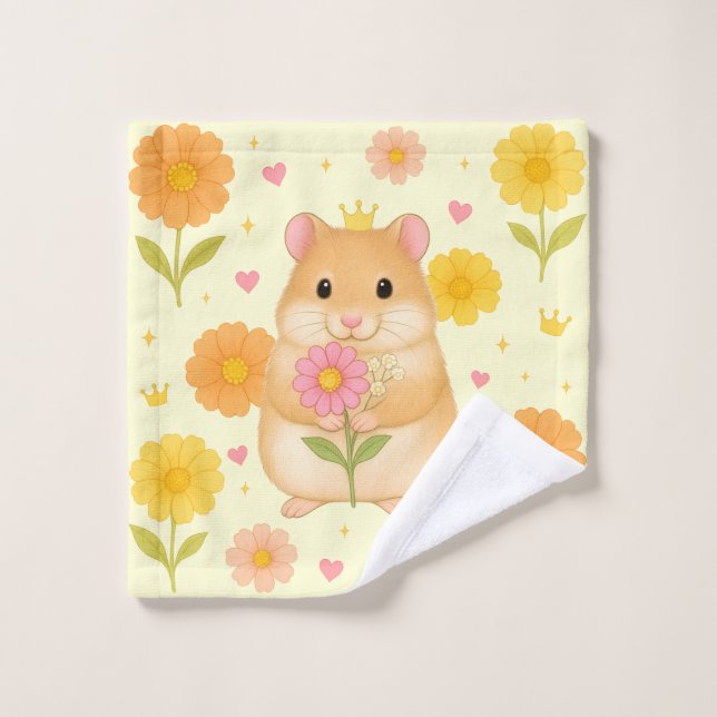 HIMEKARI Stars Wash Towel – Cream (Gant de toilette)