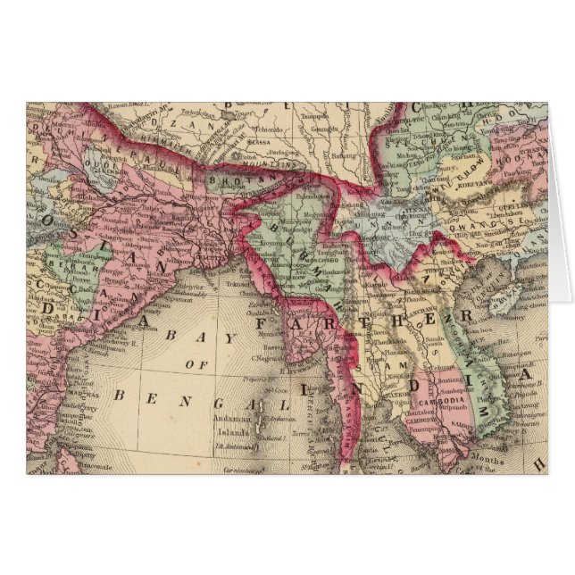 Hindoostan, Inde, Chine, Tibet (Devant horizontal)