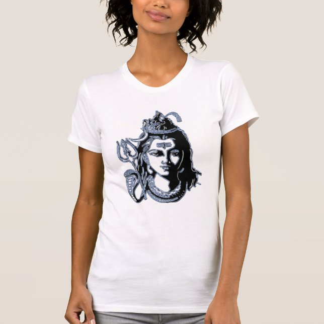 Hindou God Mahadev Shiva bénédiction T-shirt Desig (Devant)