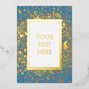 Hip Carte moderne avec Artsy Design Foil Invitatio