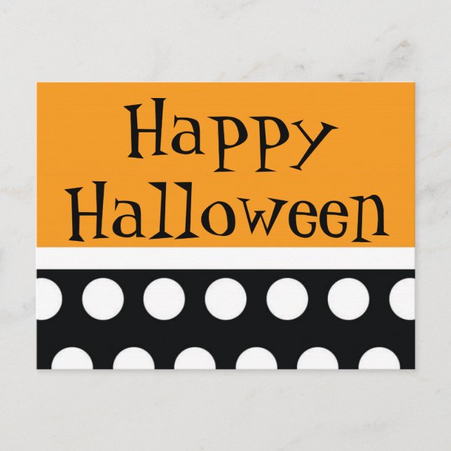 Hip Halloween Carte postale Invitation (Devant)