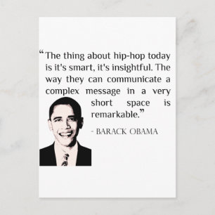 hip-hop Barack Obama cite carte postale