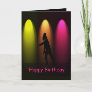 Hip hop Dance Girl Carte d'anniversaire personnali