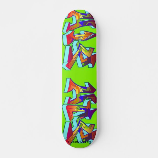HIP HOP GRAFFITI SKATEBOARD - PRO SHREDDER - CADEA (Devant)