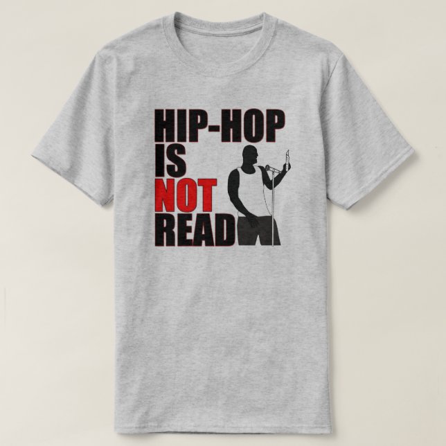 Hip hop non lu T-shirt (Design devant)