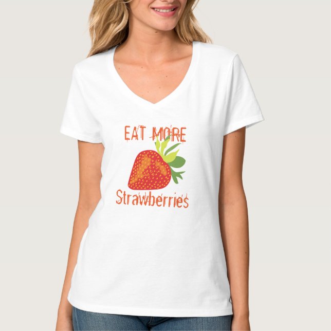 Hip Juicy Fille Fraise T-shirt Design (Devant)
