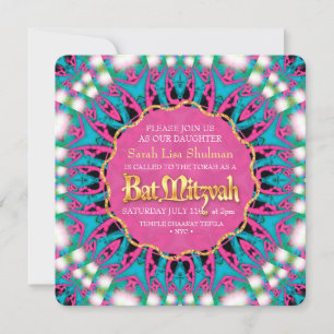 Hip Super Princesse Bat mitzvah Invitation