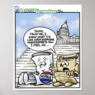 HIPAA 1er amendement Poster mal compris