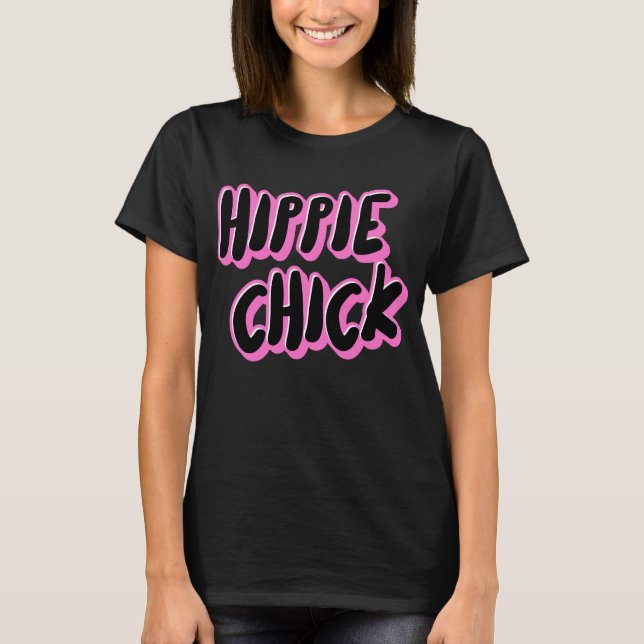 HIPPIE CHICK LADIES T-SHIRTS (Devant)